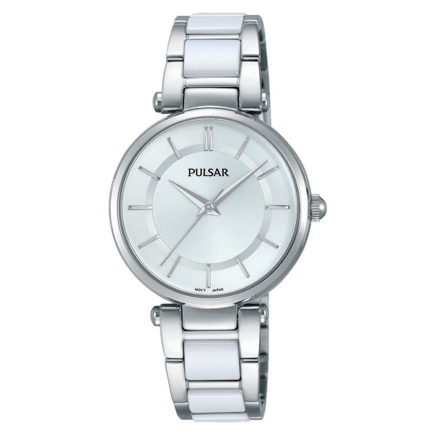 Pulsar Ladies Ceramic Detail Watch Ph8191x1 Francis And Gaye Jewellers 