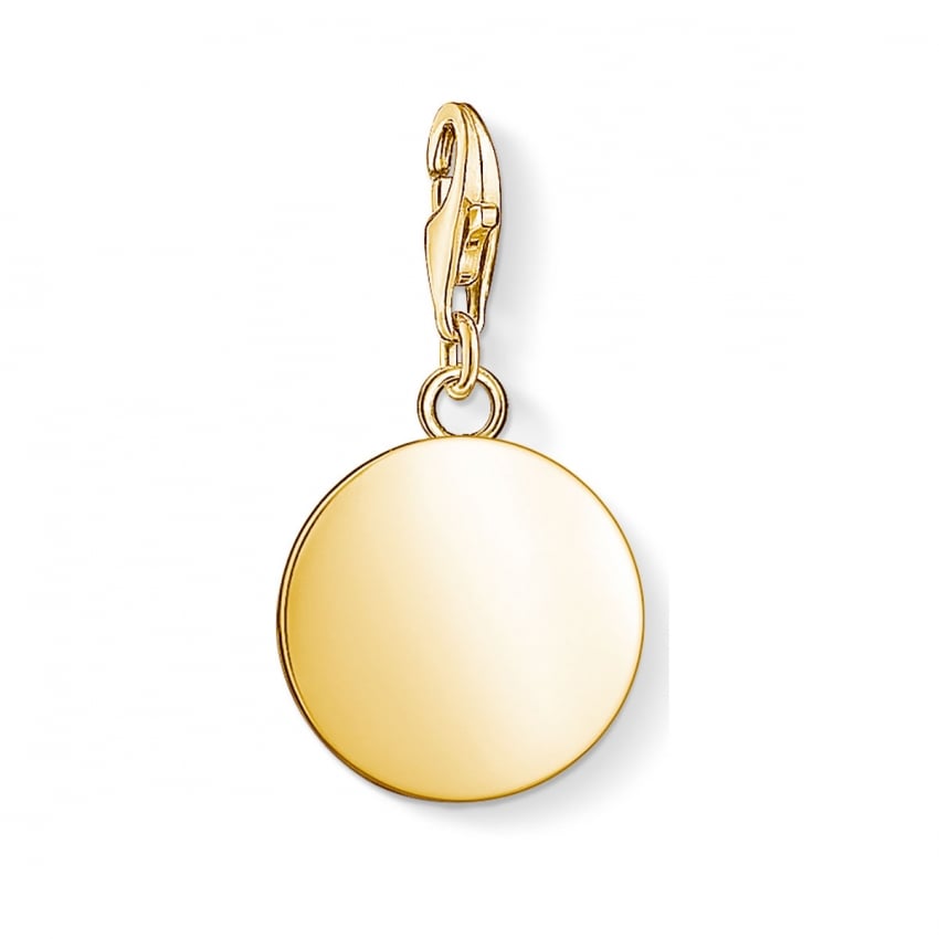 Thomas Sabo Thomas Sabo Mini Gold Plated Disc Charm