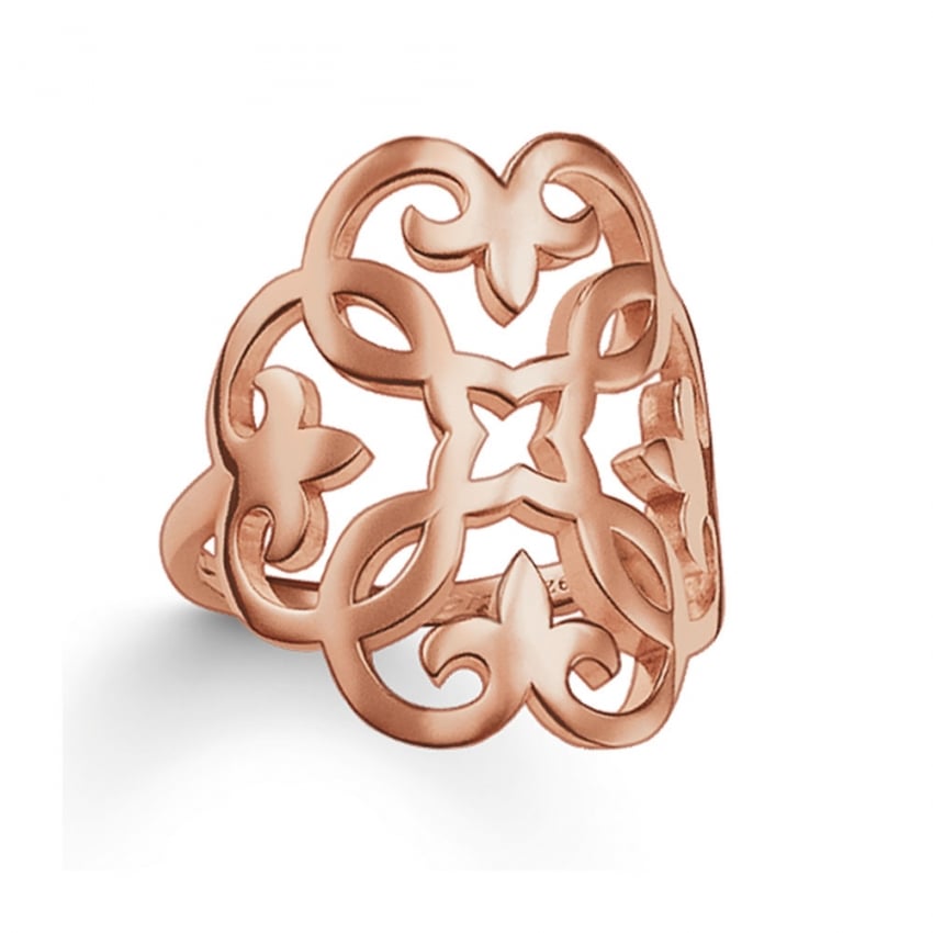 Thomas Sabo Thomas Sabo Glam & Soul Rose Gold Plated Ornate Ring