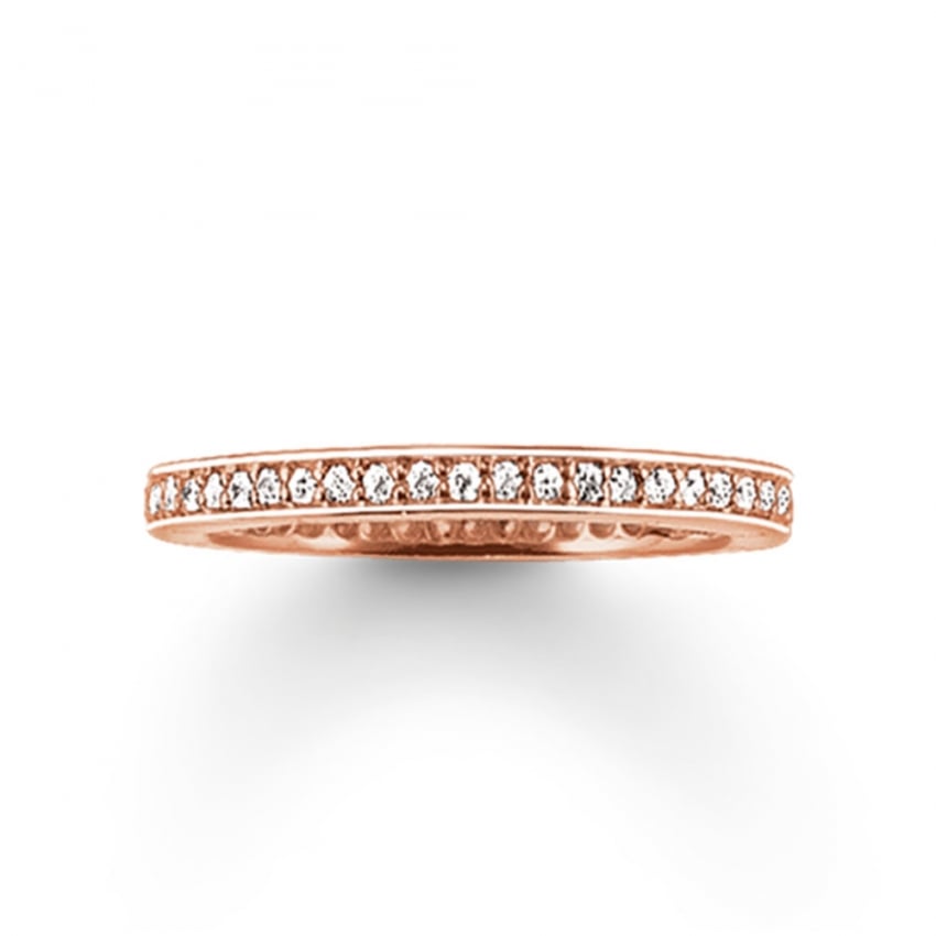 Thomas Sabo Thomas Sabo Rose Gold Plated Eternity Ring