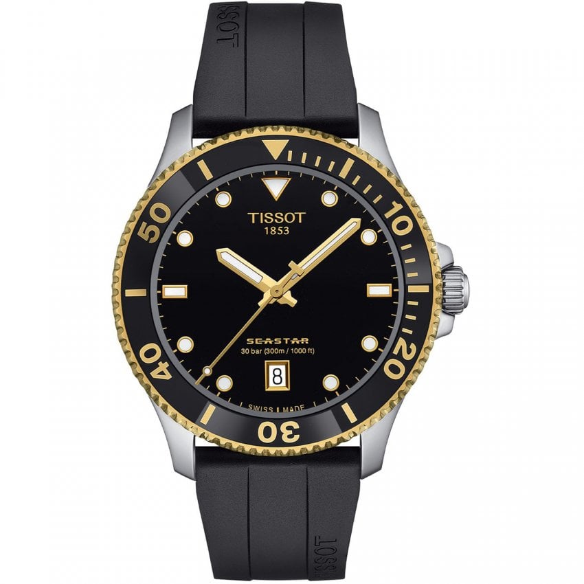 Tissot Tissot Seastar 1000 Black Dial 40mm Quartz Diver's Watch